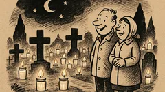 Joks: optimisti aizbrauc uz svecīšu vakaru kapos