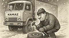 Joks: Ziema, putenis, šosejas malā šoferis...