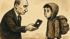Joks: Putins bēgļu zēnam iedod iPhone