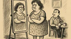 Joks: sieva pie spoguļa prasa komplimentu