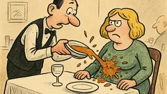 Anekdots: Restorānā bārmenis uzšļāc zupu dāmai