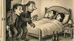 Anekdots: Divi piedzērušies vīri ienāk mājā…