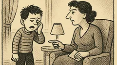 Joks: Mamma, Jāni, man sāp acs…