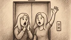 Joks: Divas blondīnes iesprūst liftā