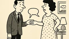 Joks: Mums ar sievu viedokļu apmaiņa...