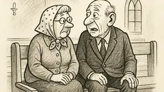 Joks: Divi vecīši sēž baznīcā, vecītis saka...