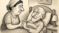 Joks: Vecs ebrejs pieaicina sievu pie nāves gultas