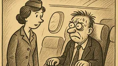 Anekdots: Stjuarte iztaujā nervozu pasažieri