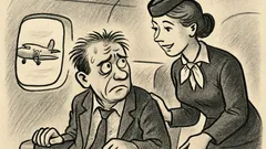 Joks: Stjuarte jautā nervozam pasažierim…