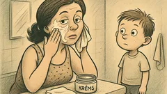 Joks: Mazs puisēns vēro mammu ar krēmu