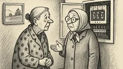 Joks: Divas pensionāres sarunājas par gleznu