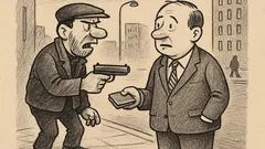 Anekdote: Zaglis draud vīrietim uz ielas…