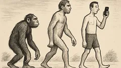 Joks: No pērtiķa radās cilvēks, bet iPhone iejaucās