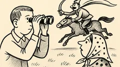 Joks: Petjka skatās binoklī un pārsteidz