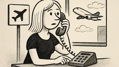 Joks: Gaišmate piezvana uz lidostu