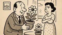 Anekdote: Faniķ, kāpēc pērc puķes podos?