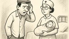 Anekdots: Ardeleāns jautā vecmātei: vai dēls?