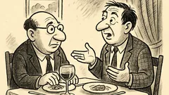 Joks: Moiša un Zjama sēž restorānā