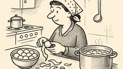 Anekdots: Frikadeļu zupas recepte — noņem miziņas?