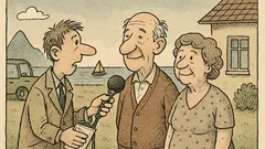 Joks: Reportieris intervē pāri pēc 56 gadiem