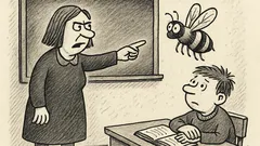 Anekdots: Kāpēc biti izslēdza no skolas?