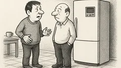 Joks: Divi draugi sarunājas par ledusskapi