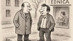 Anekdots: Divi kursabiedri satiekas uz ielas