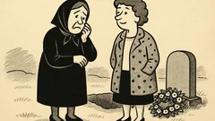 Joks: Dzirdēju, ka tavs vīrs nomira…