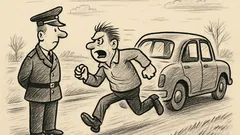 Joks: Ceļu policists aptur mašīnu un...