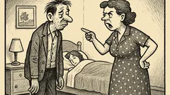 Joks: No rīta sieva strīdas ar vīru...