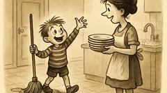 Anekdots: Māte pārnāk mājās...