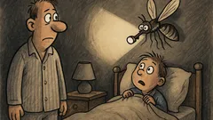 Anekdote: Tēti, tie odi neļauj gulēt!