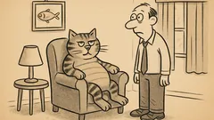 Joks: Kāpēc kaķis tur cilvēku mājās?