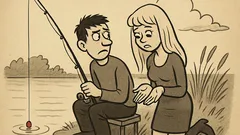 Joks: Puisis ar draudzeni, blondīni, dodās makšķerēt...