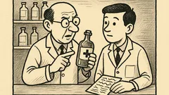 Joks: Aptiekārs Haims māca praktikantu par pudeli