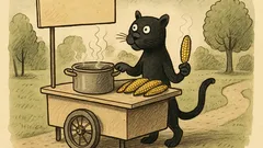 Anekdots: Melnā pantera sāk vārītas kukurūzas biznesu