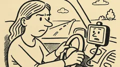 Anekdots: Pēc divām stundām GPS vaicā...