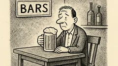 Anekdots: Kāpēc vīrietis sēž krogā?