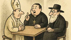 Joks: Ksenčs, pops un rabīns strīdas par dzīvi