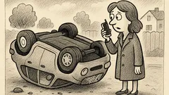 Joks: Sieva zvana: saplēsu sānu spoguli