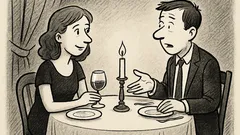 Joks: Romantiskas vakariņas… rēķinu dalām?
