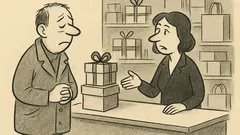 Anakdots: Labdien! Gribētu nopirkt dāvanu draugam