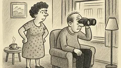 Anekdots: – Dārgais, atkal skaties uz kaimiņiem?