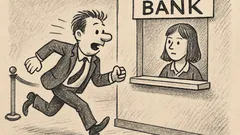 Joks: Vīrietis ieskrien bankā apmaksāt rēķinu