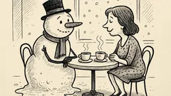 Anekdote: Ko dara sniegavīrs uz randiņa?