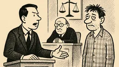 Joks: Advokāts pirmajā dienā tiesā saka...