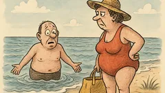 Joks: Bulā ar Bubulīnu atvaļinājumā pie jūras