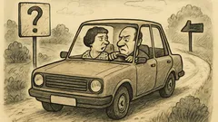 Joks: Vīrs ar sievu apmaldās ceļā…