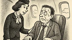 Anekdote: Stjuarte vaicā satrauktam pasažierim...