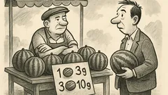 Joks: Aizgāju uz tirgu pēc arbūza